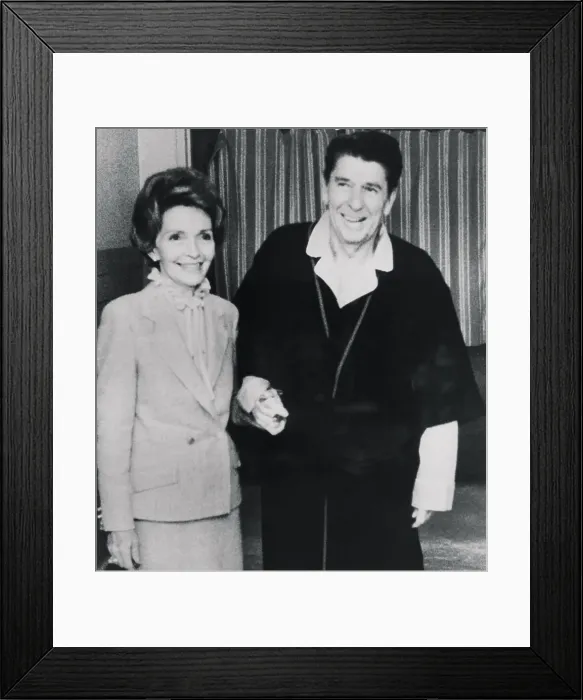 Framed Print : Ronald Reagan and Wife