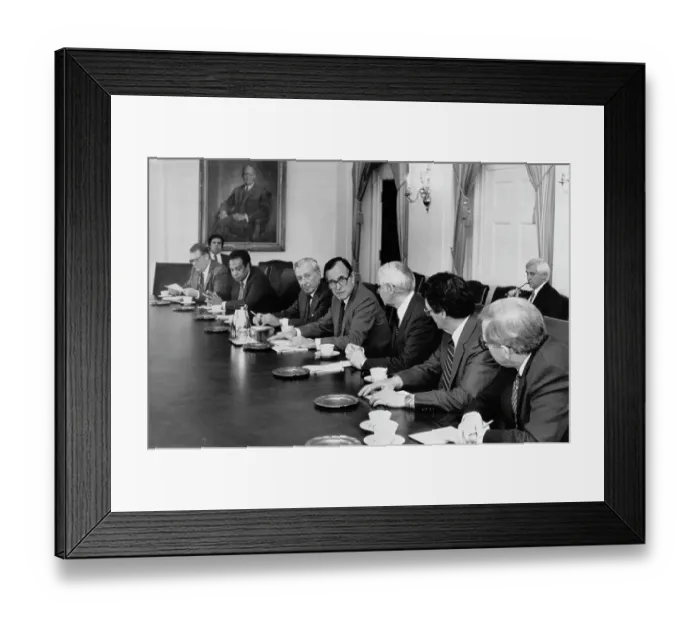 Framed Print : George Bush and Cabinet Members Framed Print : George Bush and Cabinet Members