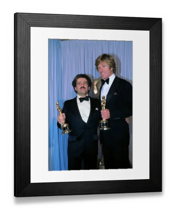 Framed Print : Robert Redford and Ronald Schwary Holding Awards Framed Print : Robert Redford and Ronald Schwary Holding Awards