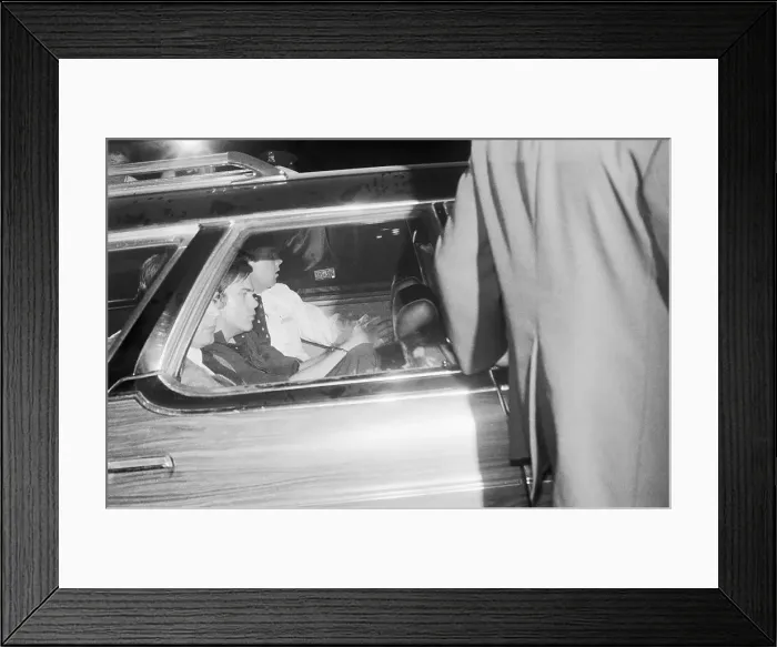 Framed Print : John Hinckley Jr. Handcuffed In Car Framed Print : John Hinckley Jr. Handcuffed In Car