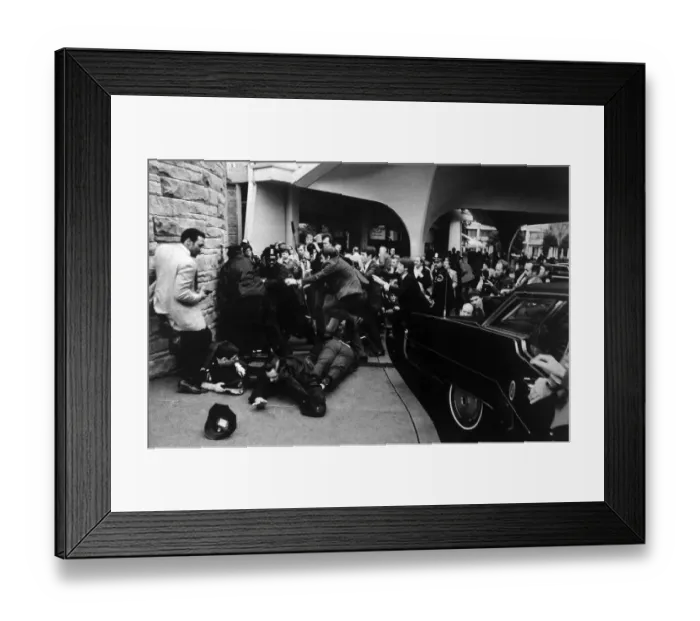 Framed Print : Assassination Attempt On Ronald Reagan Framed Print : Assassination Attempt On Ronald Reagan