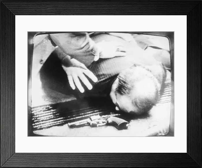 Framed Print : Jim Brady Wounded on the Sidewalk Framed Print : Jim Brady Wounded on the Sidewalk