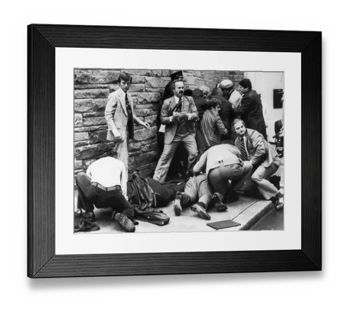 Framed Print : Aftermath of Assassination Attempt on Reagan Framed Print : Aftermath of Assassination Attempt on Reagan