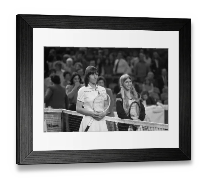 Framed Print : Navratilova and Jaeger at Avon Championships Framed Print : Navratilova and Jaeger at Avon Championships