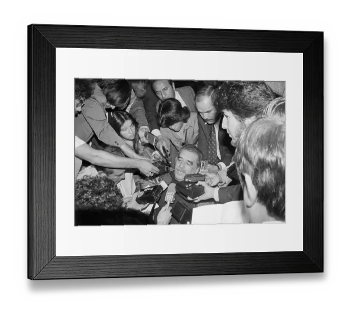 Framed Print : Gabriel Garcia Marquez in Mexico Framed Print : Gabriel Garcia Marquez in Mexico