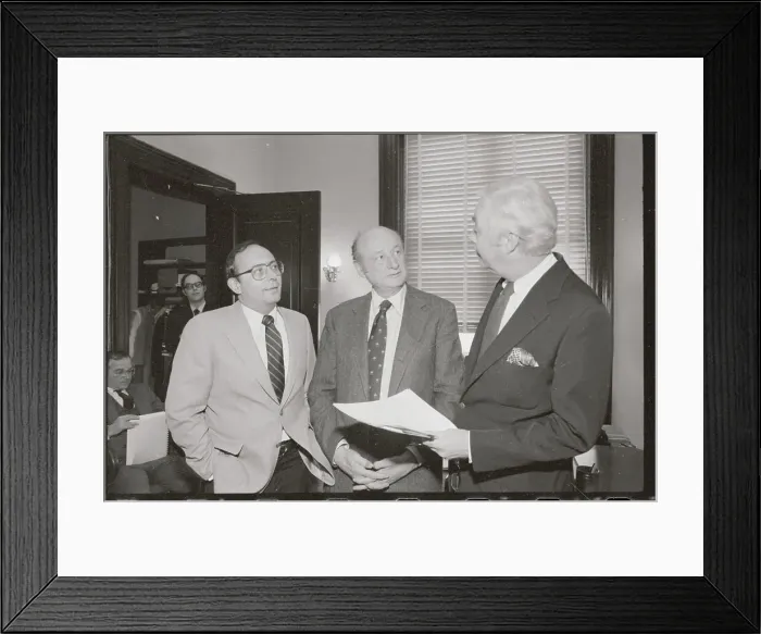 Framed Print : Ed Koch Meeting in Washington for Transit Woes Framed Print : Ed Koch Meeting in Washington for Transit Woes
