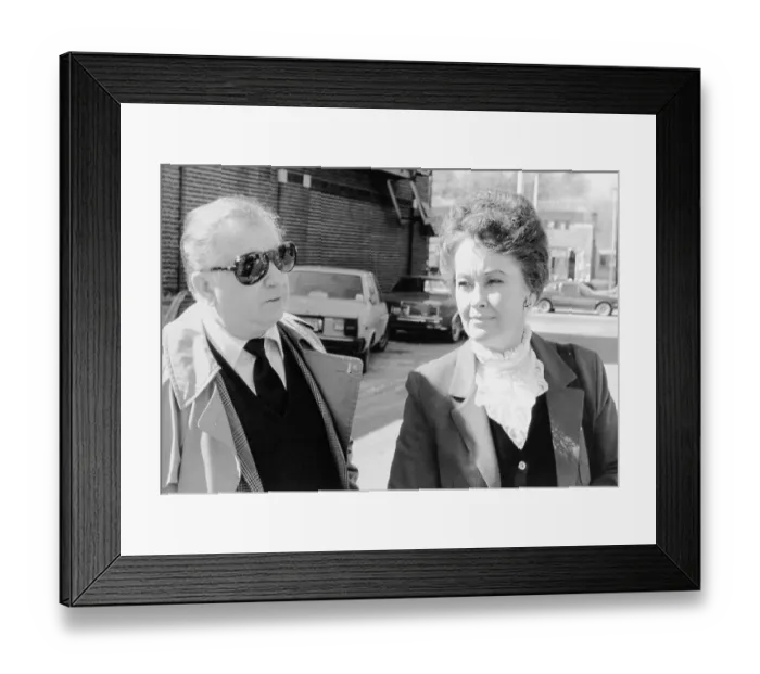 Framed Print : Suspects in Murder Trial Standing in Street Framed Print : Suspects in Murder Trial Standing in Street