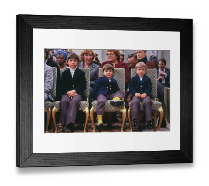 Framed Print : Trudeau Children Framed Print : Trudeau Children