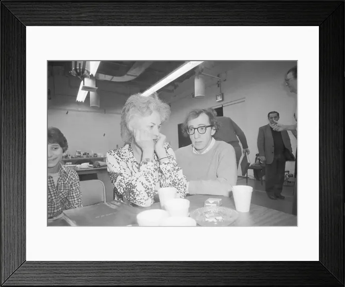 Framed Print : Woody Allen Seated With Beatrice Arthur Framed Print : Woody Allen Seated With Beatrice Arthur