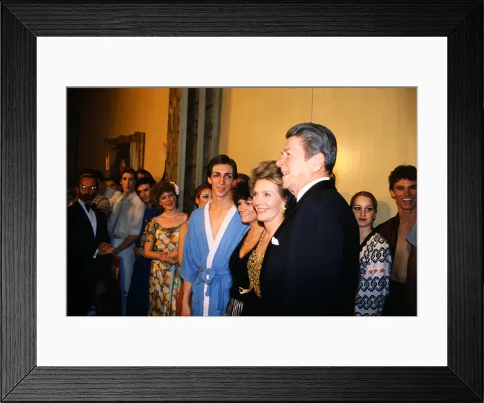 Framed Print : Mr. and Mrs. Ronald Reagan with Son and Daugher-in-Law Framed Print : Mr. and Mrs. Ronald Reagan with Son and Daugher-in-Law