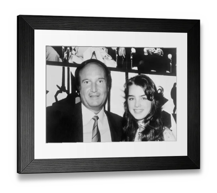 Framed Print : Brooke Shields and Don Kirshner Framed Print : Brooke Shields and Don Kirshner