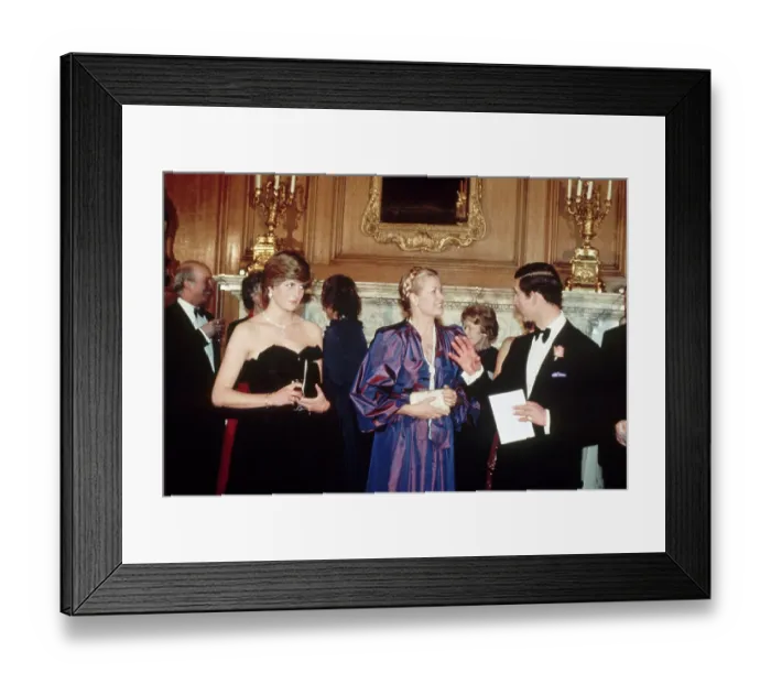 Framed Print : Lady Diana Spencer, Princess Grace, and Prince Charles at the Opera Framed Print : Lady Diana Spencer, Princess Grace, and Prince Charles at the Opera