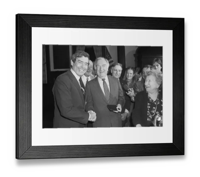 Framed Print : Rather And Cronkite Framed Print : Rather And Cronkite