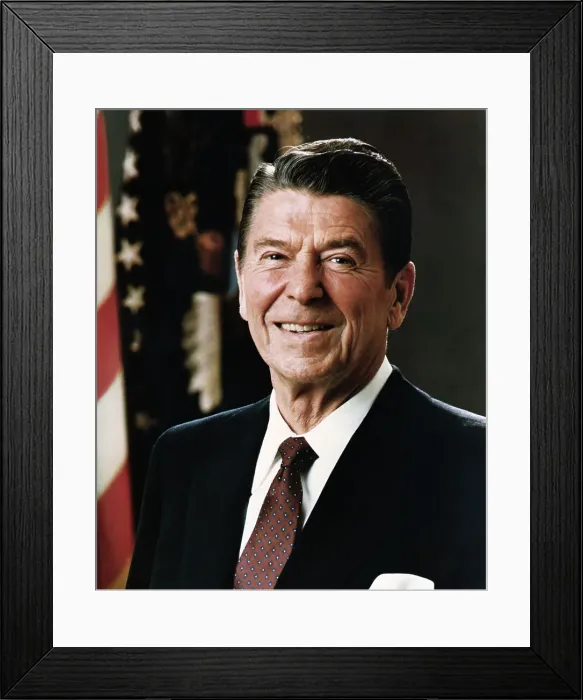 Framed Print : Official Portrait of President Ronald Reagan Framed Print : Official Portrait of President Ronald Reagan