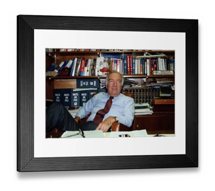 Framed Print : Walter Cronkite Framed Print : Walter Cronkite