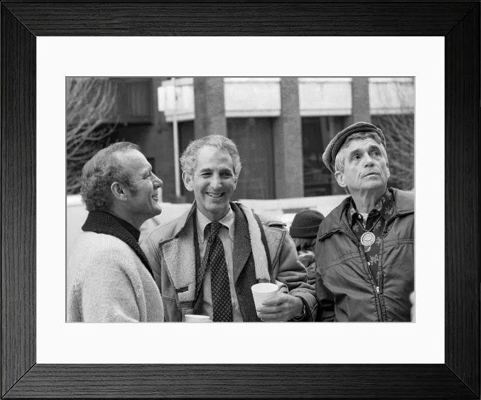 Framed Print : Father Daniel Berrigan Awaits Trial Framed Print : Father Daniel Berrigan Awaits Trial
