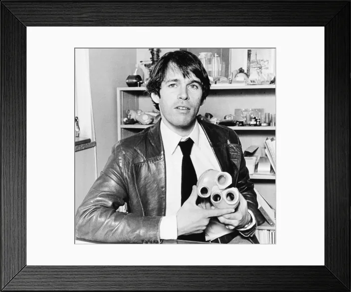 Framed Print : Dr. Jarvik With Artificial Heart Framed Print : Dr. Jarvik With Artificial Heart