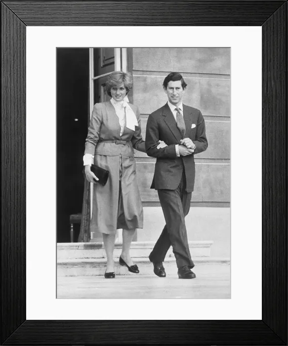 Framed Print : Lady Diana Spencer and Prince Charles Framed Print : Lady Diana Spencer and Prince Charles