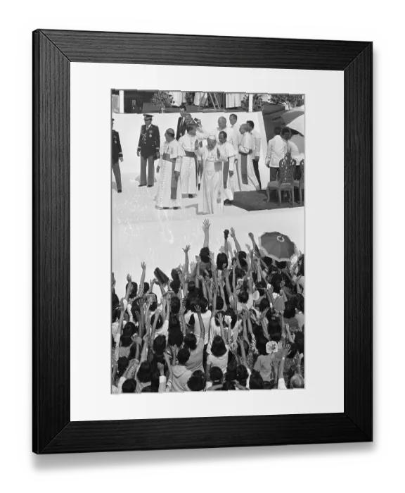 Framed Print : Pope John Paul II at Mass in Manila Framed Print : Pope John Paul II at Mass in Manila