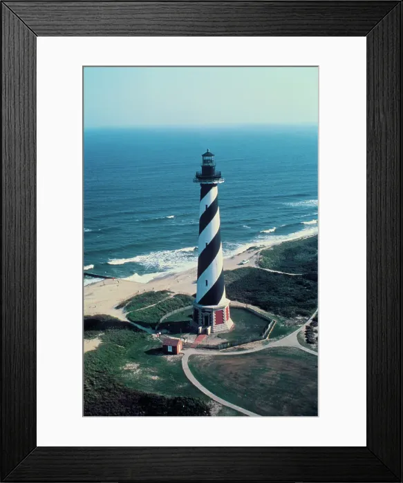 Framed Print : Aerial View of National Park Service's Cape Hatteras
