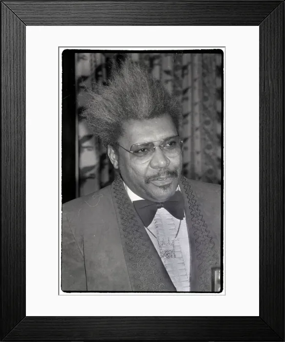 Framed Print : Boxing Promoter Don King At Conference Framed Print : Boxing Promoter Don King At Conference
