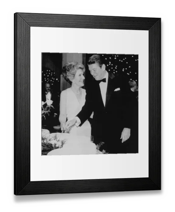 Framed Print : Ronald and Nancy Reagan Cutting Cake Framed Print : Ronald and Nancy Reagan Cutting Cake