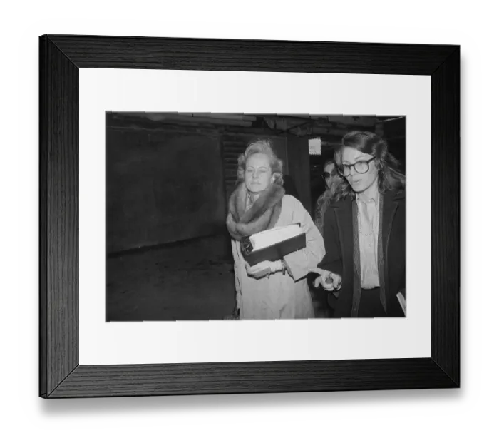 Framed Print : Jean Harris Goes To Court Framed Print : Jean Harris Goes To Court