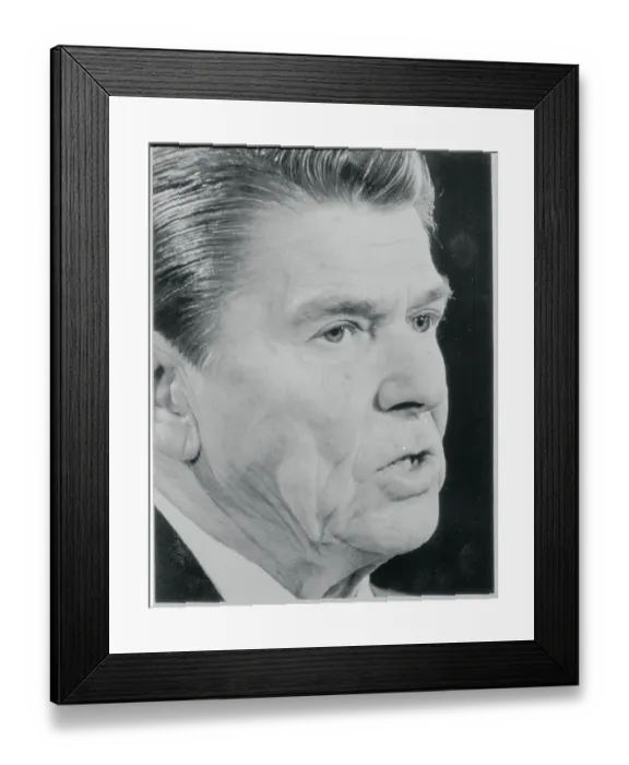 Framed Print : Portrait of President Reagan Framed Print : Portrait of President Reagan