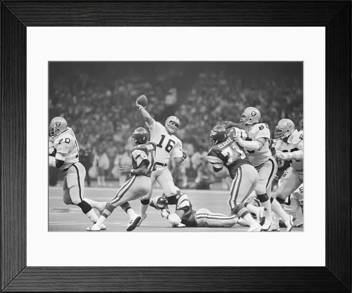 Framed Print : Jim Plunkett Throwing Football Framed Print : Jim Plunkett Throwing Football