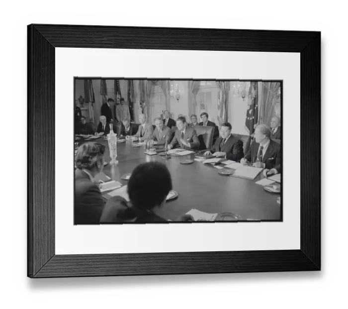 Framed Print : President Reagan Meeting with Cabinet Members Framed Print : President Reagan Meeting with Cabinet Members