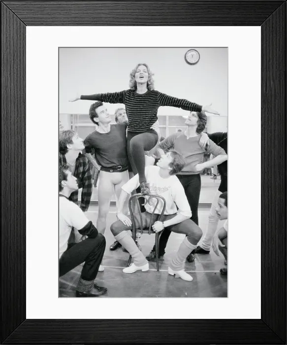 Framed Print : Lauren Bacall Rehearsing a Musical Number Framed Print : Lauren Bacall Rehearsing a Musical Number