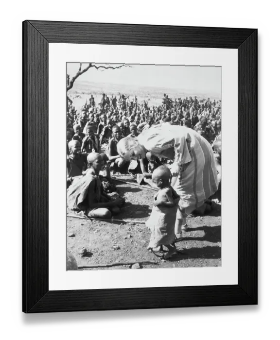Framed Print : Liv Ullmann in Ethiopia with UNICEF Framed Print : Liv Ullmann in Ethiopia with UNICEF
