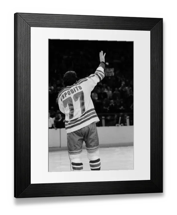 Framed Print : Phil Esposito Posing with Jersey Framed Print : Phil Esposito Posing with Jersey