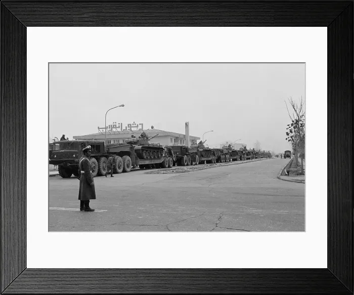 Framed Print : Soviet Tanks in Kabul Street Framed Print : Soviet Tanks in Kabul Street