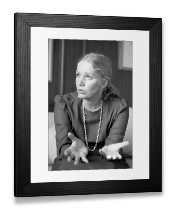 Framed Print : Actress Liv Ullman Returns From Africa Framed Print : Actress Liv Ullman Returns From Africa