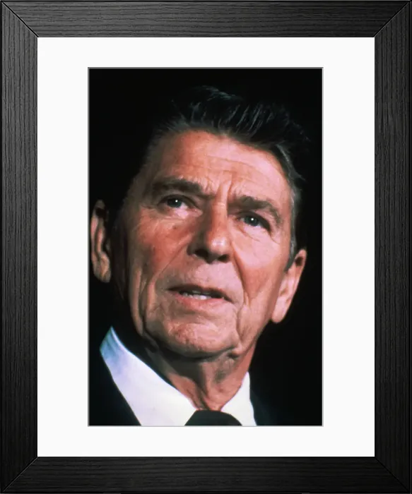 Framed Print : Portrait of Ronald Reagan Framed Print : Portrait of Ronald Reagan