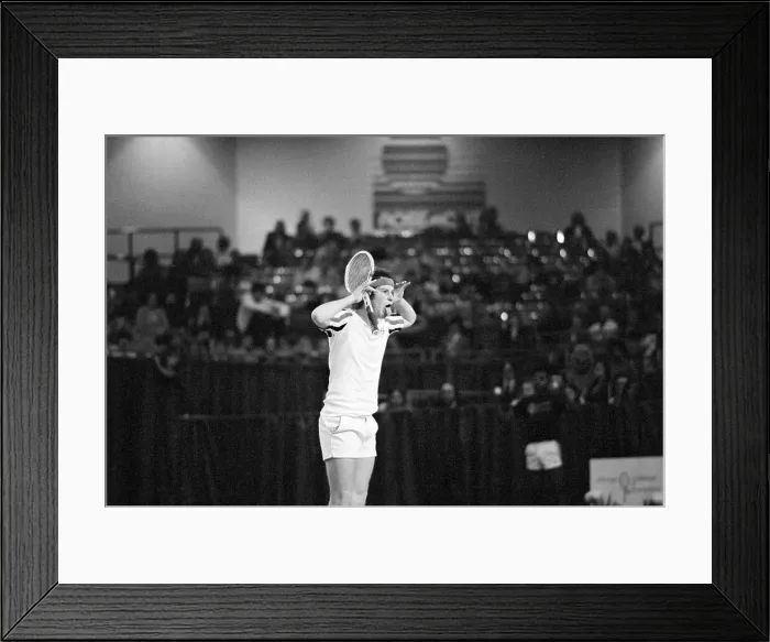 Framed Print : John McEnroe Criticizes Call By Linesman Framed Print : John McEnroe Criticizes Call By Linesman