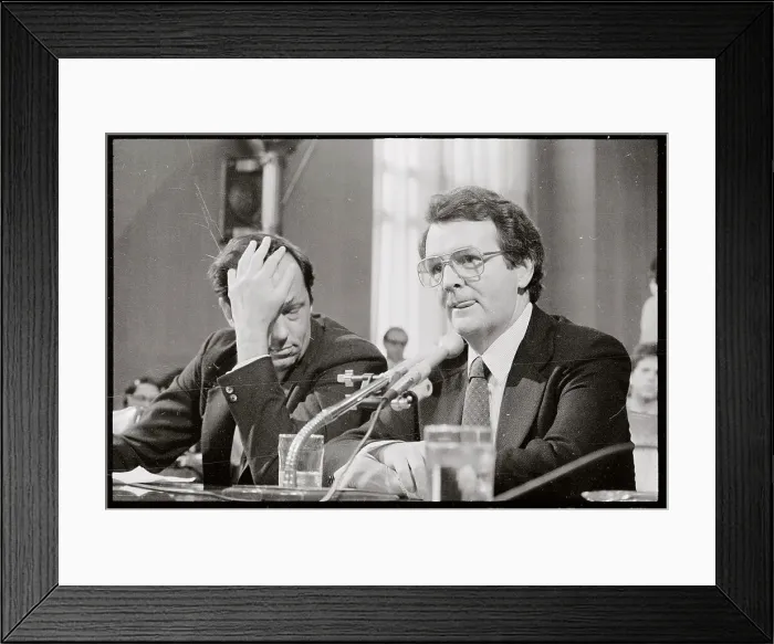 Framed Print : Senator Bill Bradley and Others in Senate Hearing Framed Print : Senator Bill Bradley and Others in Senate Hearing