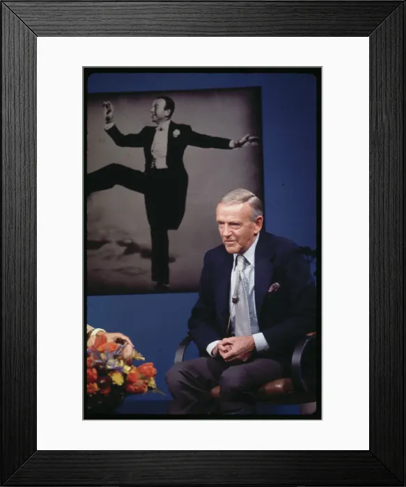 Framed Print : Fred Astaire Beside His Portrait