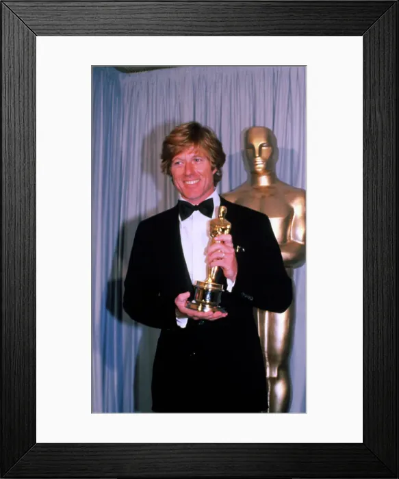 Framed Print : Robert Redford Holding Award Framed Print : Robert Redford Holding Award