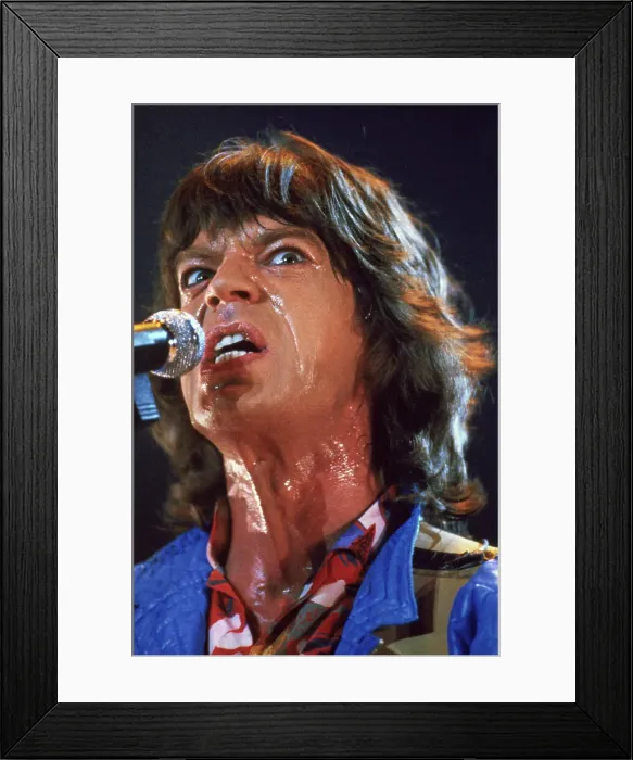 Framed Print : Rolling Stone's Mick Jagger Performing Framed Print : Rolling Stone's Mick Jagger Performing