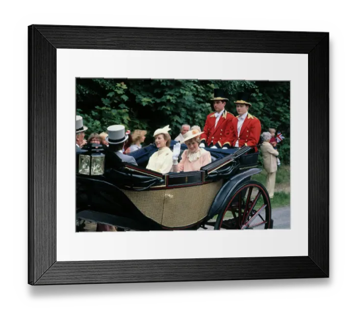 Framed Print : Princess Diana in Carriage at Royal Ascot Framed Print : Princess Diana in Carriage at Royal Ascot