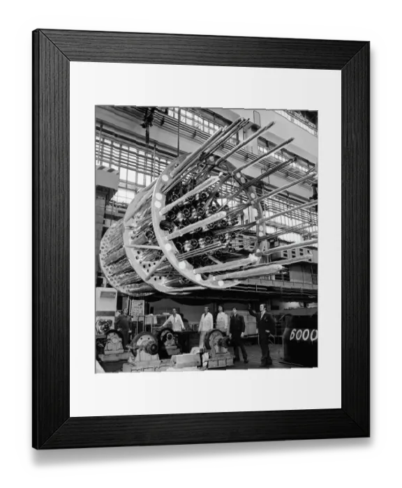 Framed Print : Construction Of Nuclear Reactor Parts