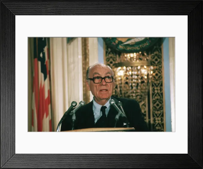 Framed Print : George Gallup Speaking Framed Print : George Gallup Speaking
