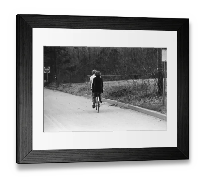 Framed Print : President and First Lady Carter Riding Their Christmas Gift Framed Print : President and First Lady Carter Riding Their Christmas Gift