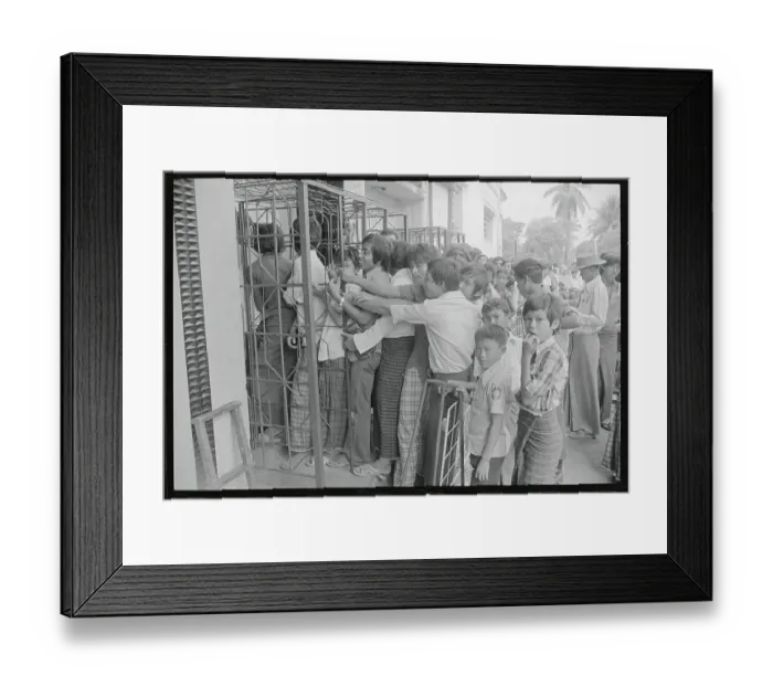 Framed Print : Moviegoers Waiting in Line Framed Print : Moviegoers Waiting in Line
