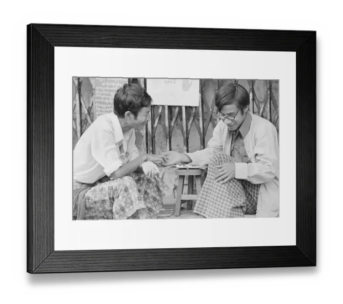 Framed Print : Curbside Fortune Telling in Rangoon Framed Print : Curbside Fortune Telling in Rangoon