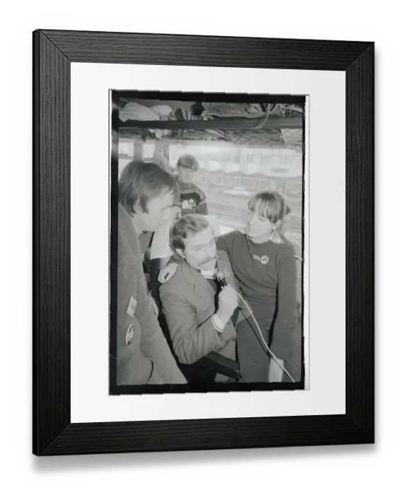 Framed Print : Lech Walesa Surrounded by Students Framed Print : Lech Walesa Surrounded by Students