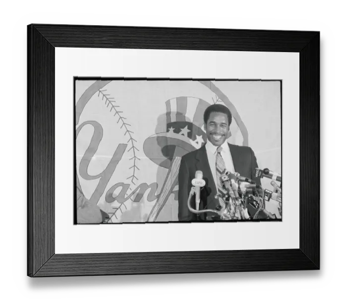 Framed Print : Dave Winfield at News Conference Framed Print : Dave Winfield at News Conference