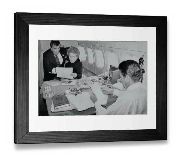 Framed Print : Nancy Reagan with Ted Graber Framed Print : Nancy Reagan with Ted Graber
